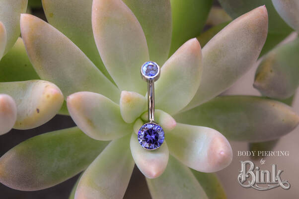 Tanzanite Curved Barbell